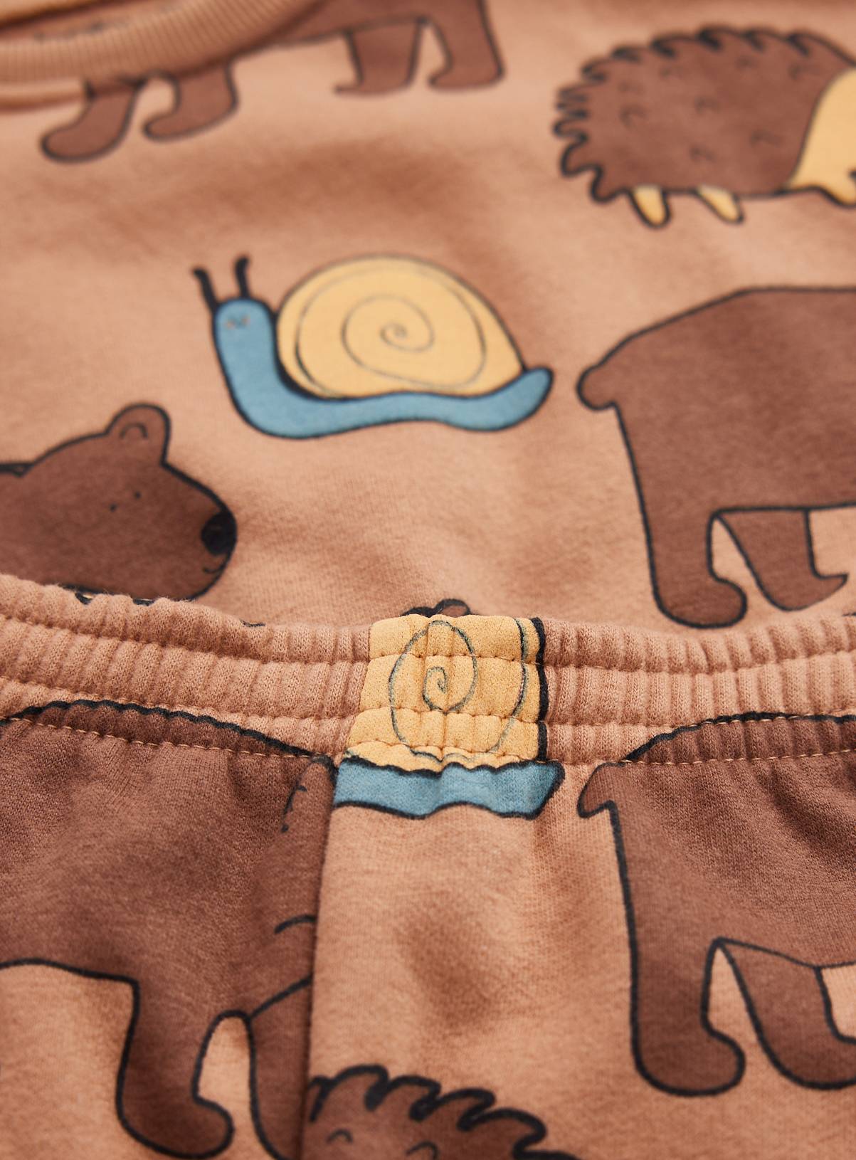 Brown Woodland Animal Sweat Set 12-18 months - Image 2